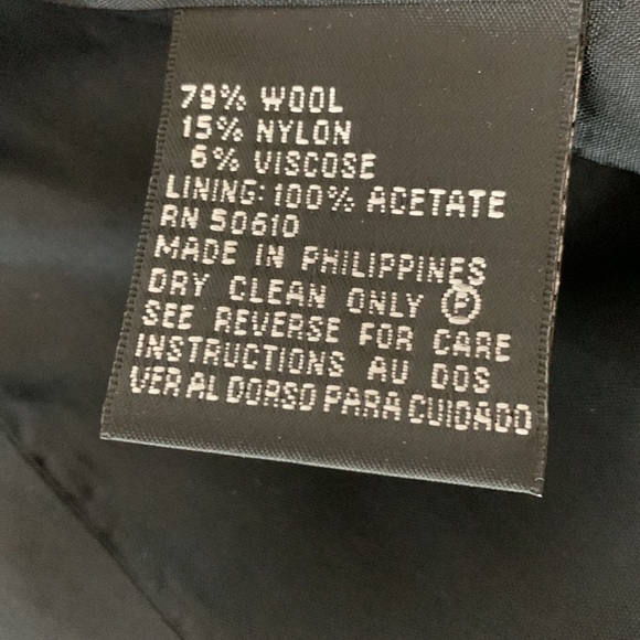 Albert Nipon Jacket, VTG, black with white and sliver “highlights” - Picture 6 of 6